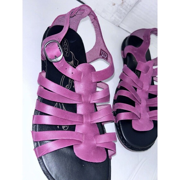 KEEN Womens Size 7.5  red wine Alman Gladiator Adjustable Comfort Sandals shoes - Picture 6 of 14